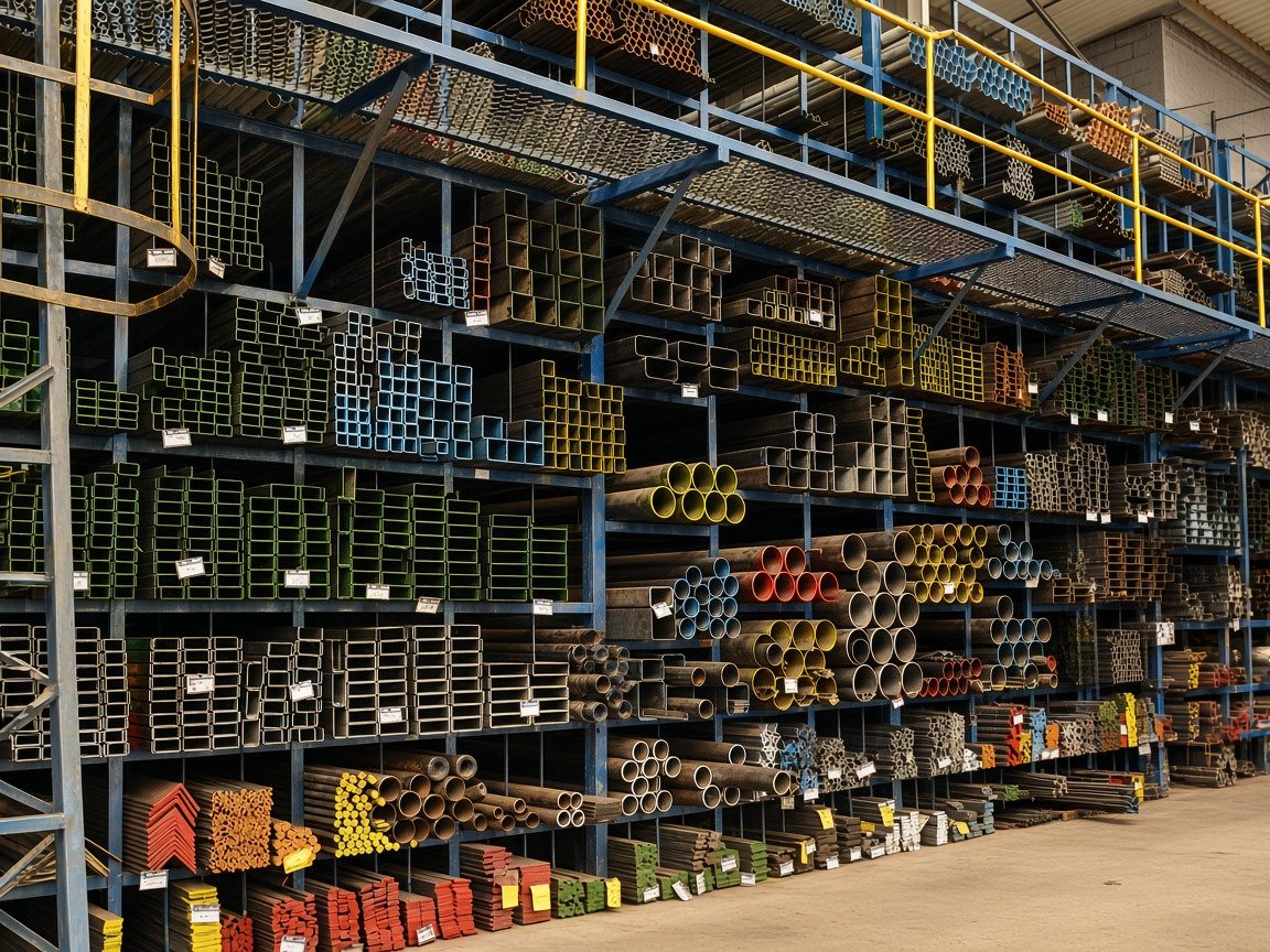 Estoque de tubos, metalons, barras e perfis para serralheria na Aço-Fer